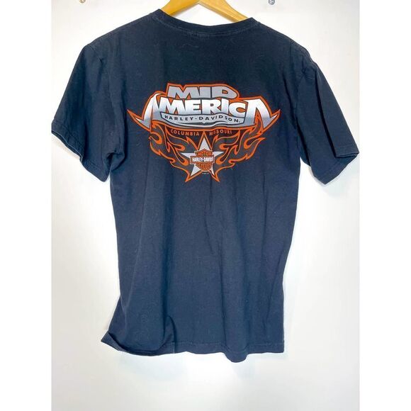 Harley Davidson Motorcycles Black T Shirt Medium - Picture 2 of 3